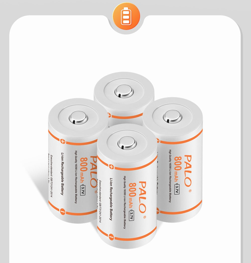Batería recargable Original CR123A, 3,7 V, litio CR123 16340 16350 CR17345, bate