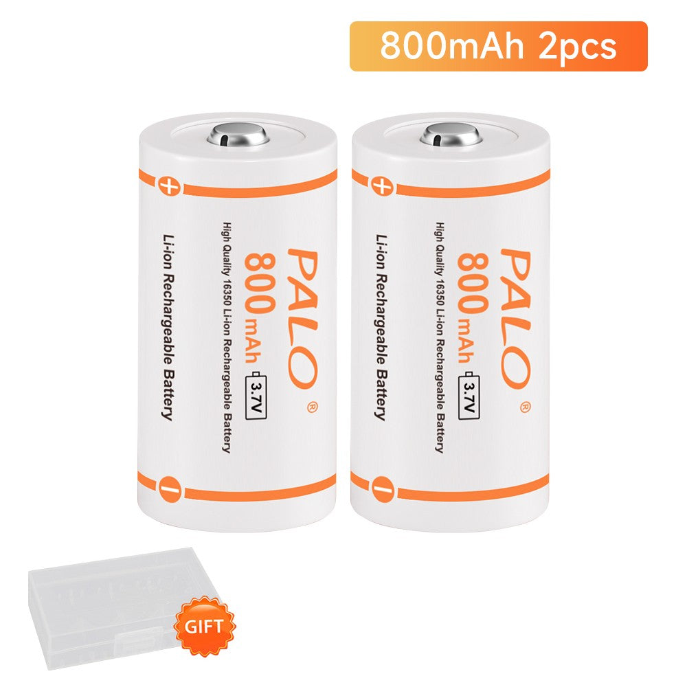 Batería recargable Original CR123A, 3,7 V, litio CR123 16340 16350 CR17345, bate